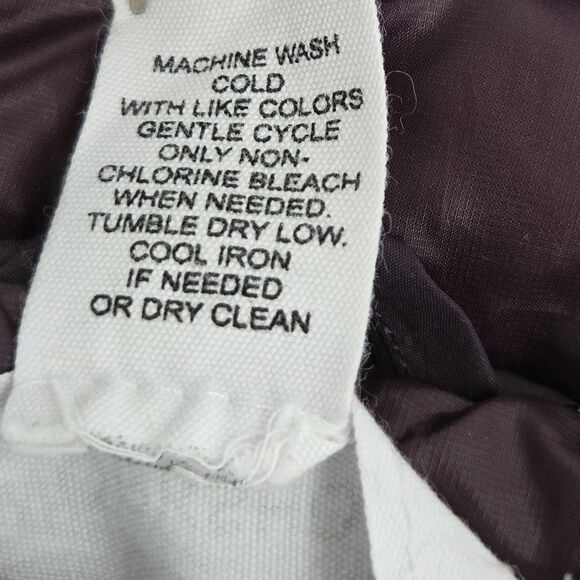 Workshop Puffy Vest Womens Medium Purple Quilted Asymmetric Fall Winter Gorpcore - Picture 9 of 9